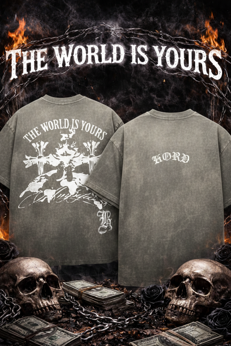 Camiseta THE WORLD IS YOURS